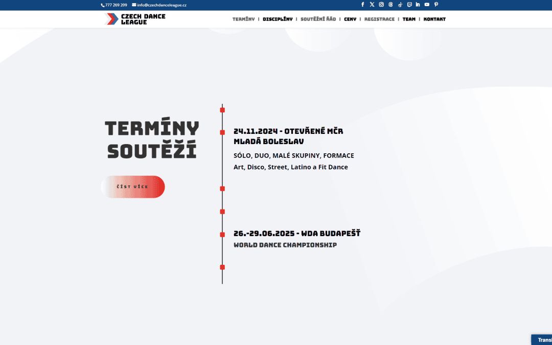 Termíny soutěží 2024